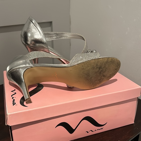 Gorgeous evening shoes, worn once for own wedding!! - Picture 5 of 6